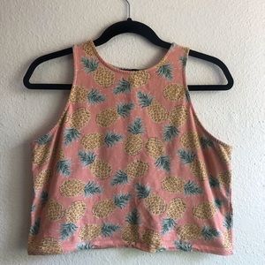 Pink Pineapple Croptop